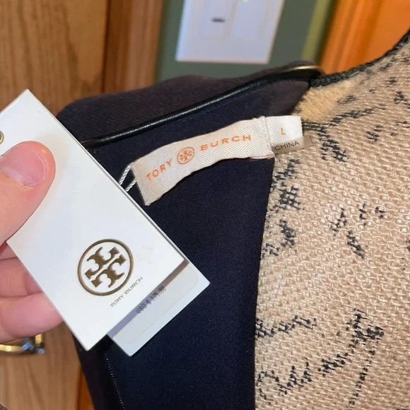 NWT TORY BURCH SZ LARGE navy dress sexy professional date girls night designer - Picture 11 of 15